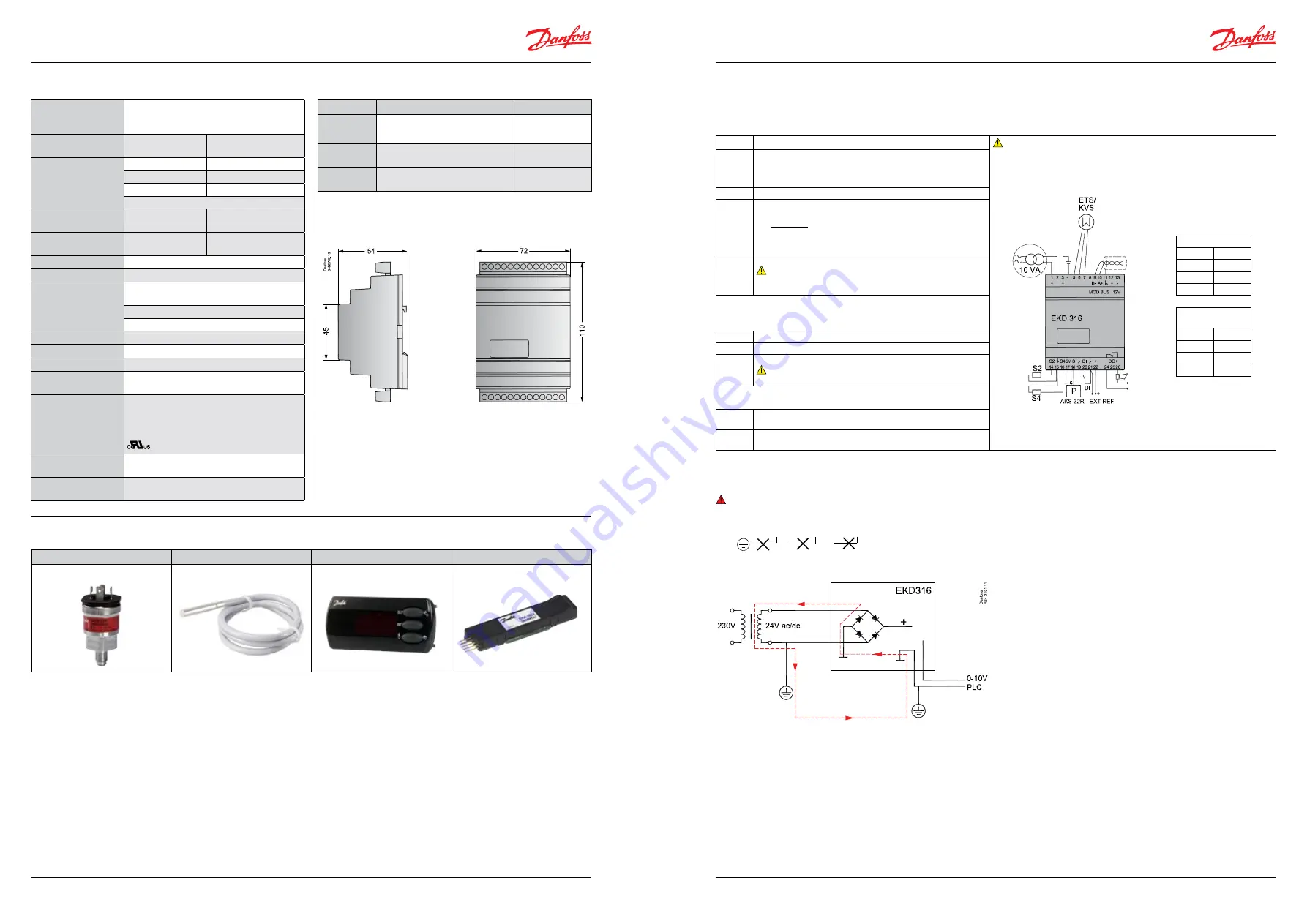 Danfoss EKD 316 Manual Download Page 3