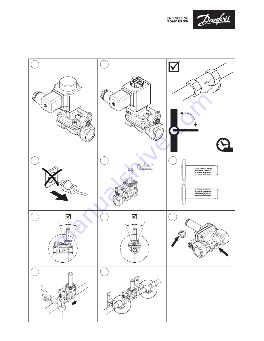 Danfoss EV220BW 15-50 Installation Manual Download Page 1