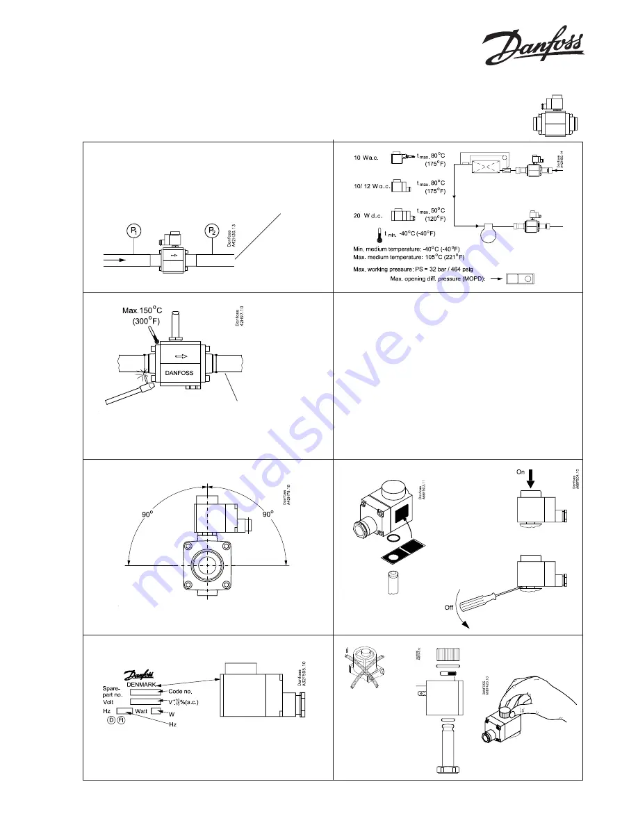 Danfoss EVRA 32 Installation Manual Download Page 1