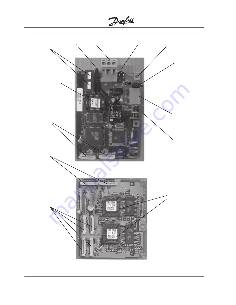 Danfoss LonWorks Option Card Instruction Manual Download Page 12