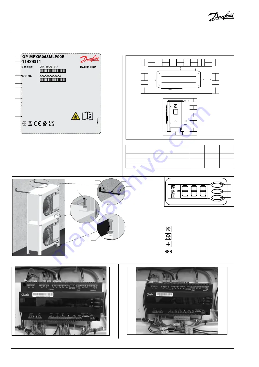 Danfoss Optyma Plus OP-LPV Instructions Manual Download Page 58