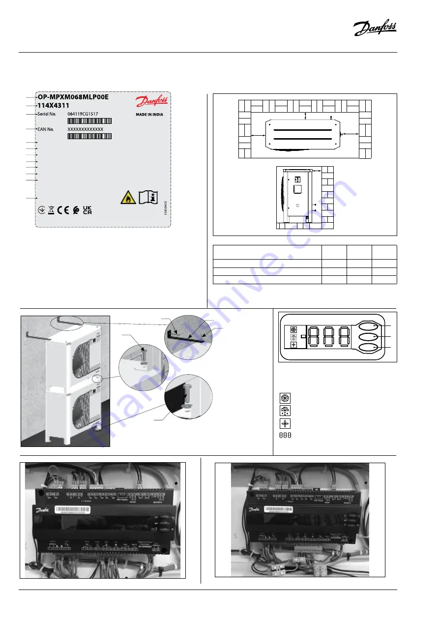 Danfoss Optyma Plus OP-LPV Instructions Manual Download Page 60