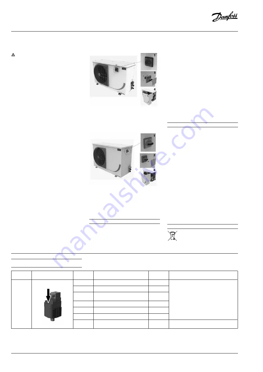 Danfoss Optyma Slim Pack OP-LSQM Series Instructions Manual Download Page 8