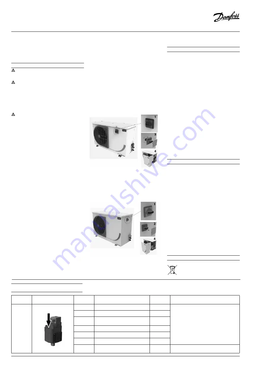 Danfoss Optyma Slim Pack OP-LSQM Series Instructions Manual Download Page 12