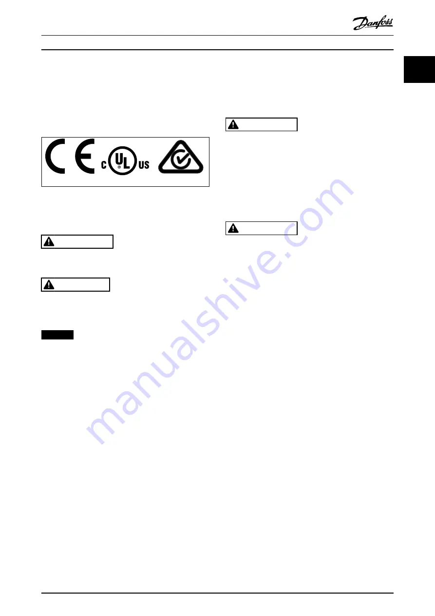 Danfoss vlt fcd 302 Operating Manual Download Page 5