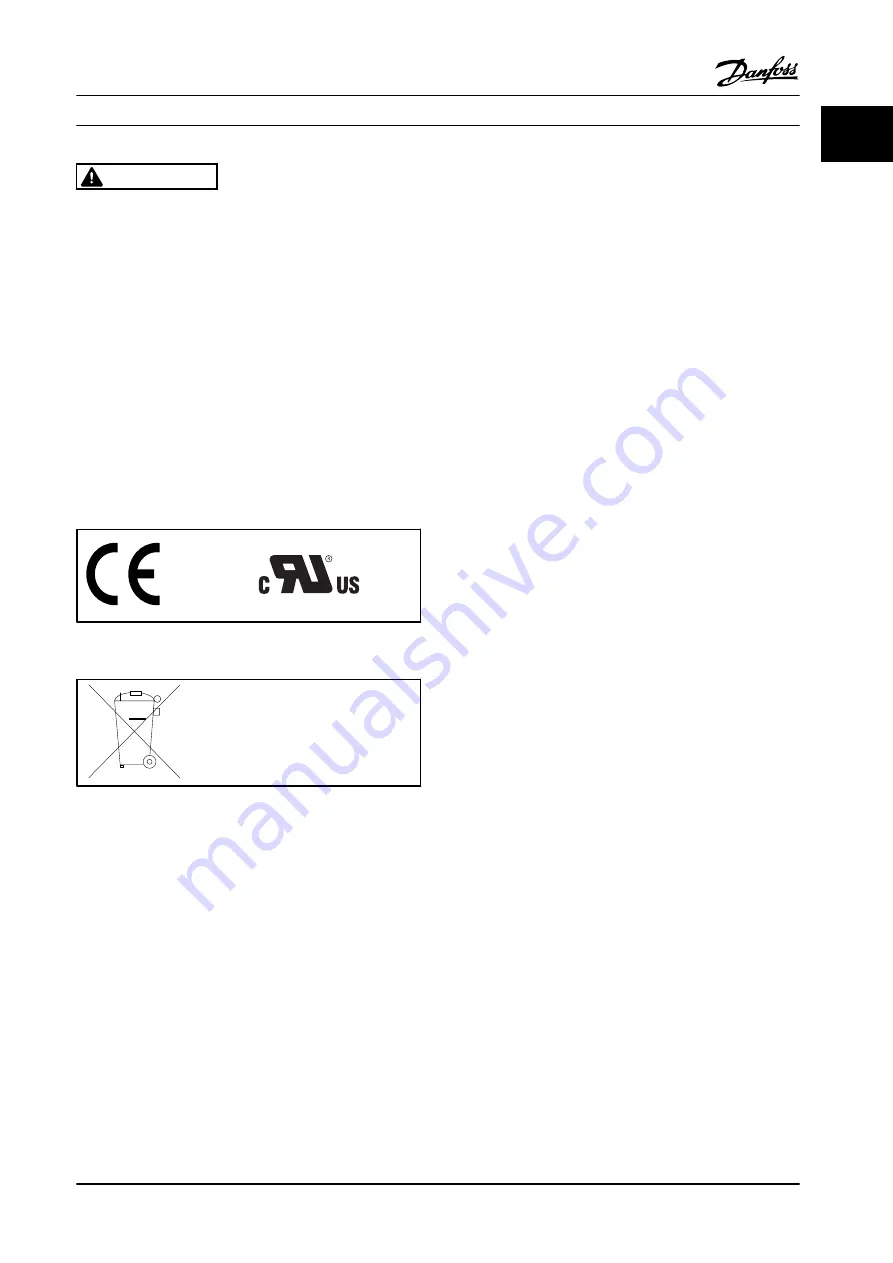 Danfoss VLT OneGearDrive Instruction Manual Download Page 7