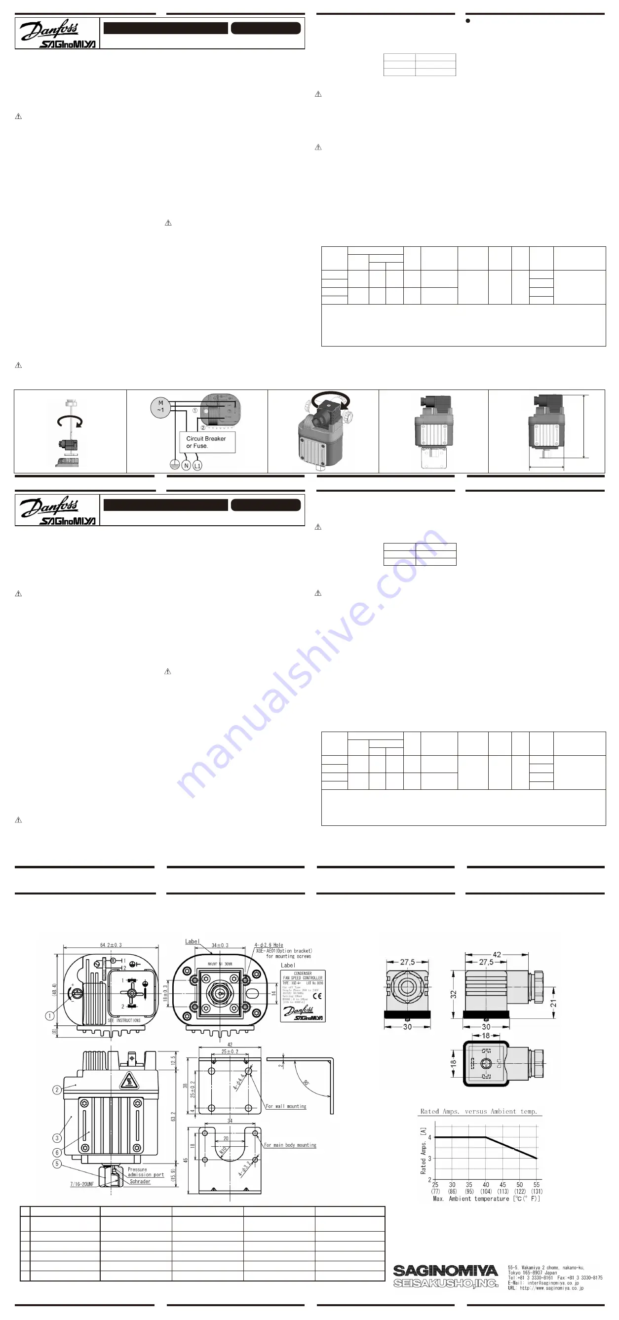 Danfoss XGE-4C Installation Instructions Download Page 2