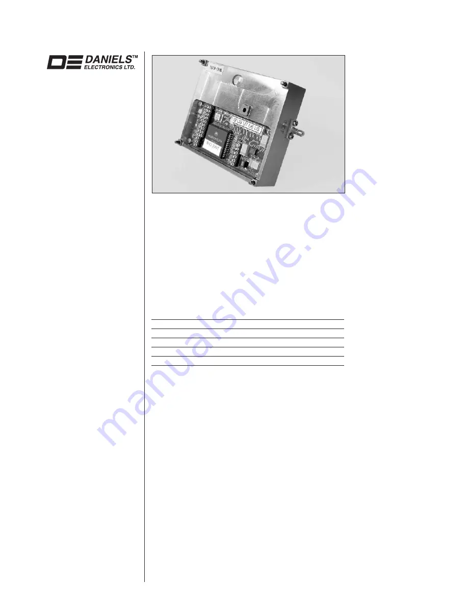 Daniels VT-3H035-SWA3 Instruction Manual Download Page 28