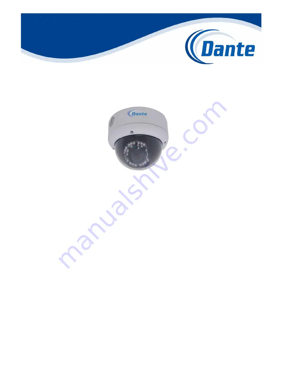 Dante DLF1329WPV Installation And Operation Manual Download Page 1