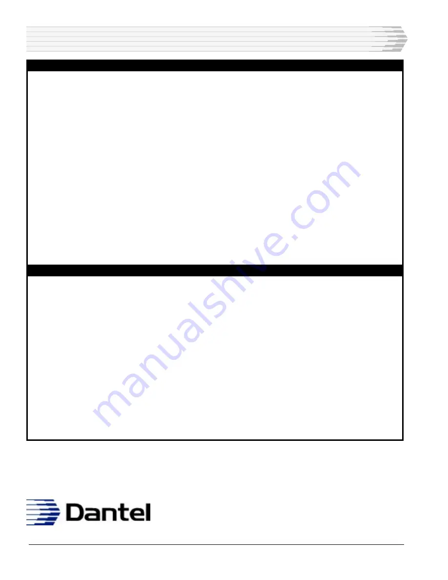 Dantel 00331 Installation & Operation Manual Download Page 14