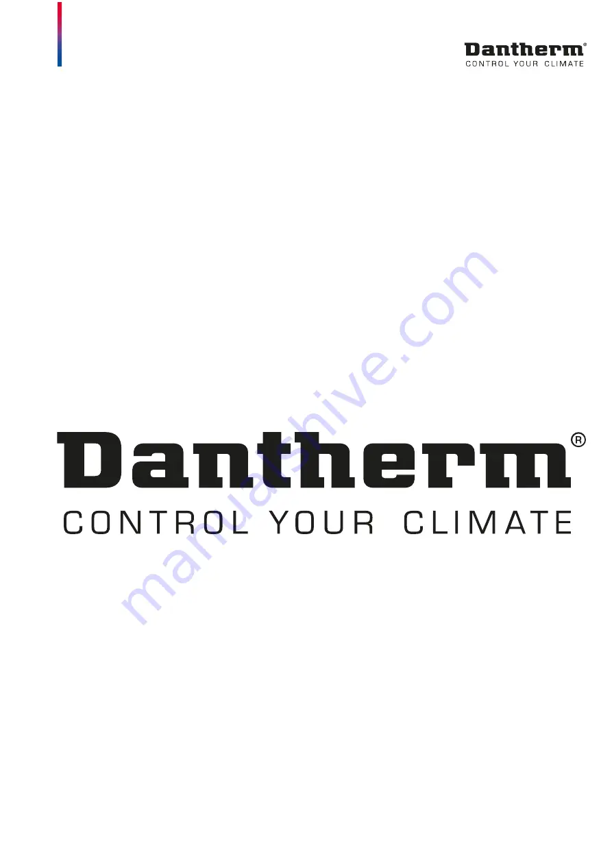 Dantherm HCH 5 Installation And Service Manual Download Page 1