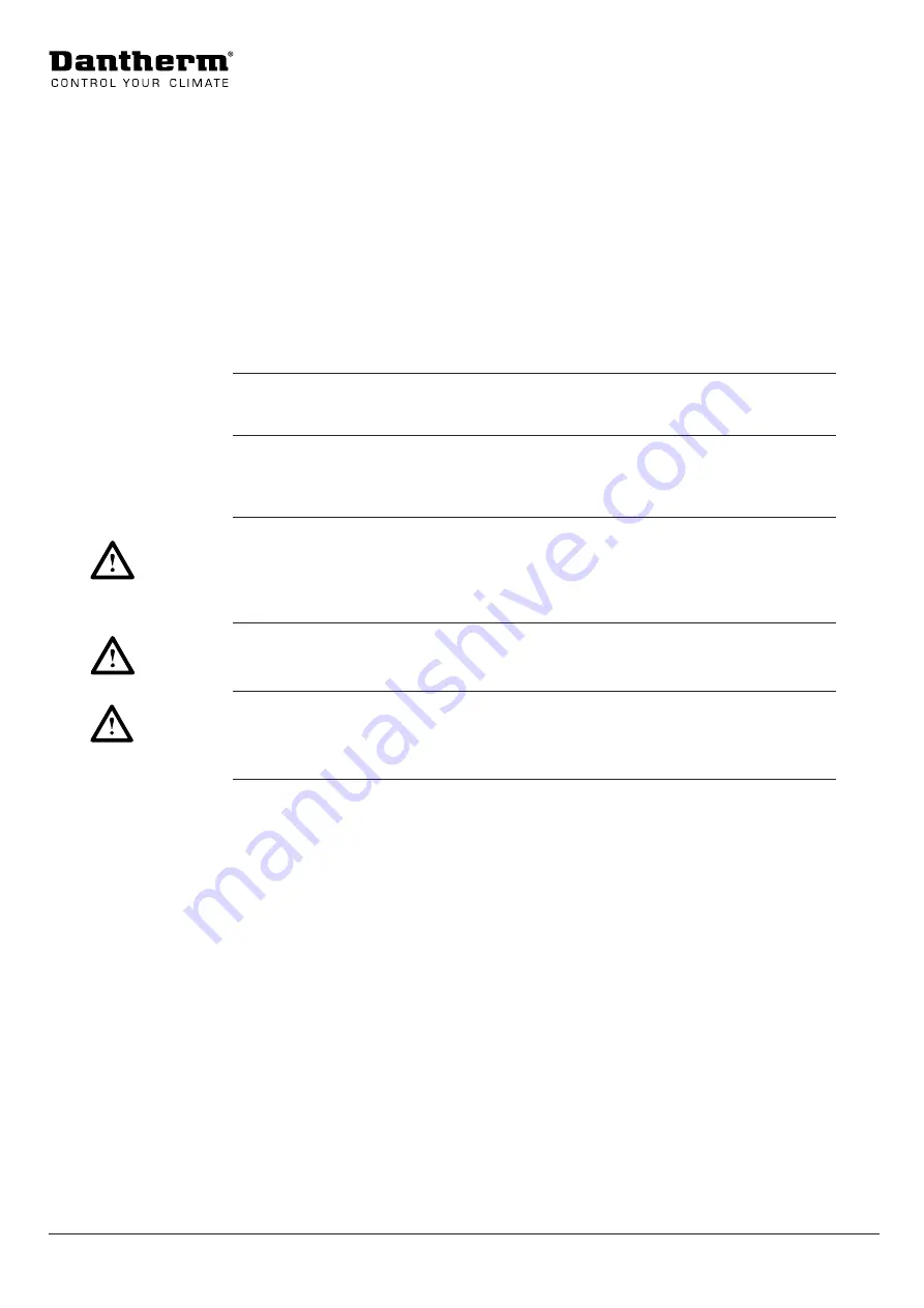 Dantherm HCV 300 Manual Download Page 12