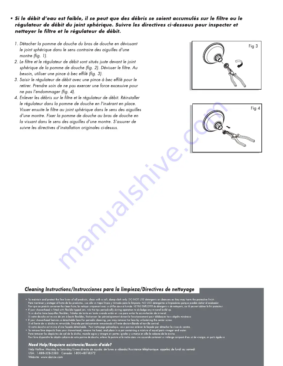 Danze D460024 Скачать руководство пользователя страница 4