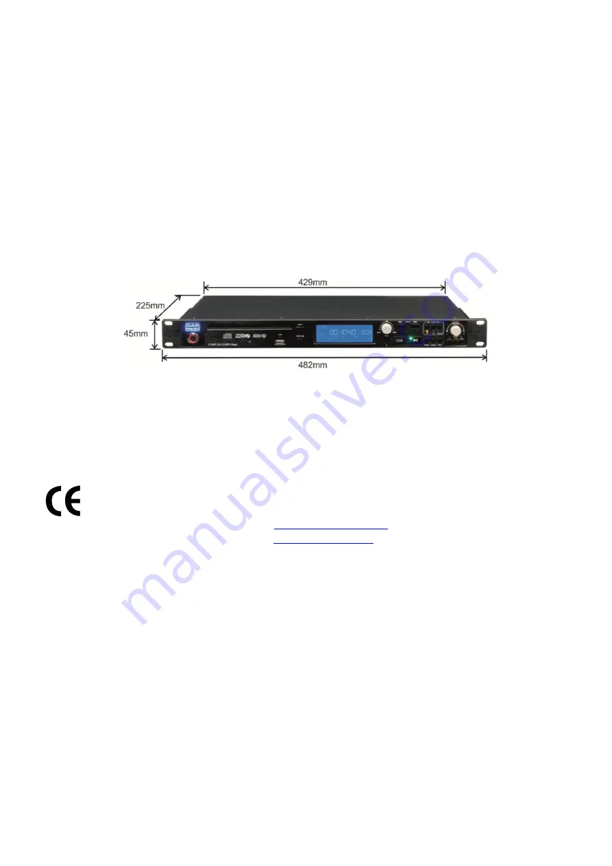 DAPAudio CDMP-150 Product Manual Download Page 17