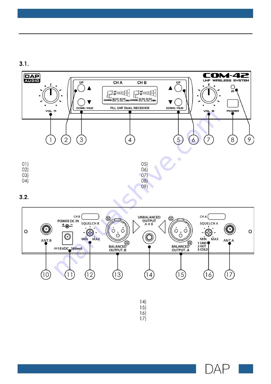 DAPAudio COM-42 Скачать руководство пользователя страница 8