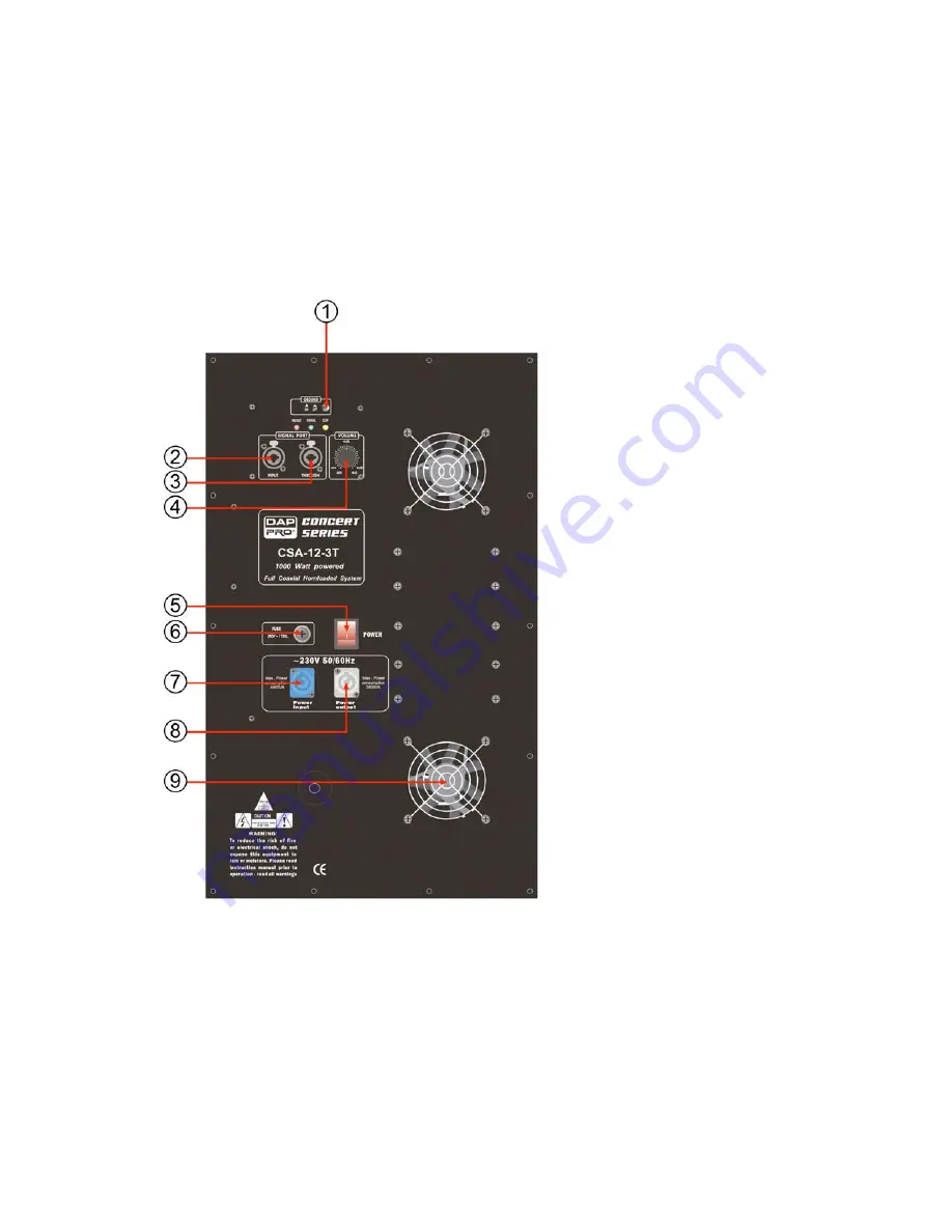 DAPAudio Concert D3470 Product Manual Download Page 6