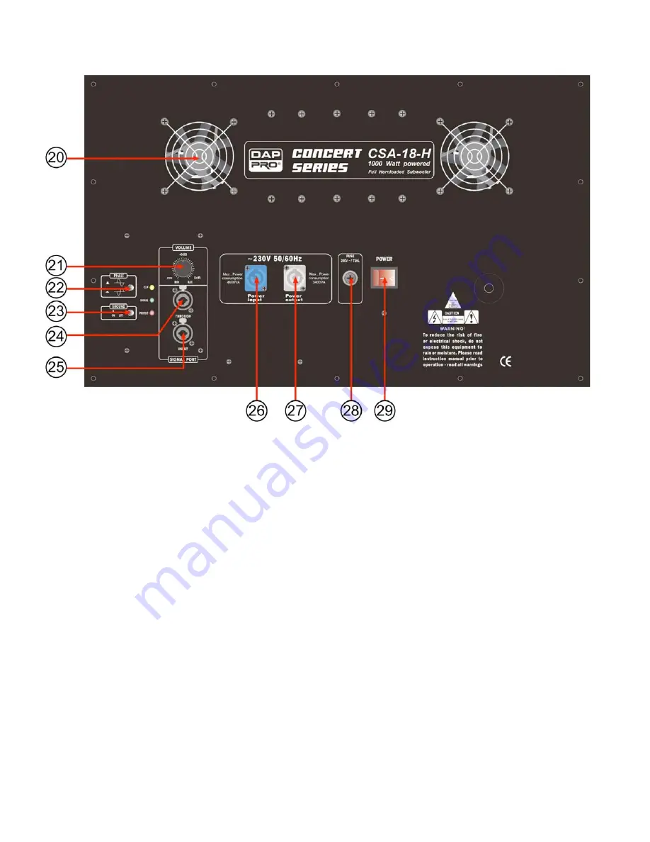 DAPAudio Concert D3470 Product Manual Download Page 8