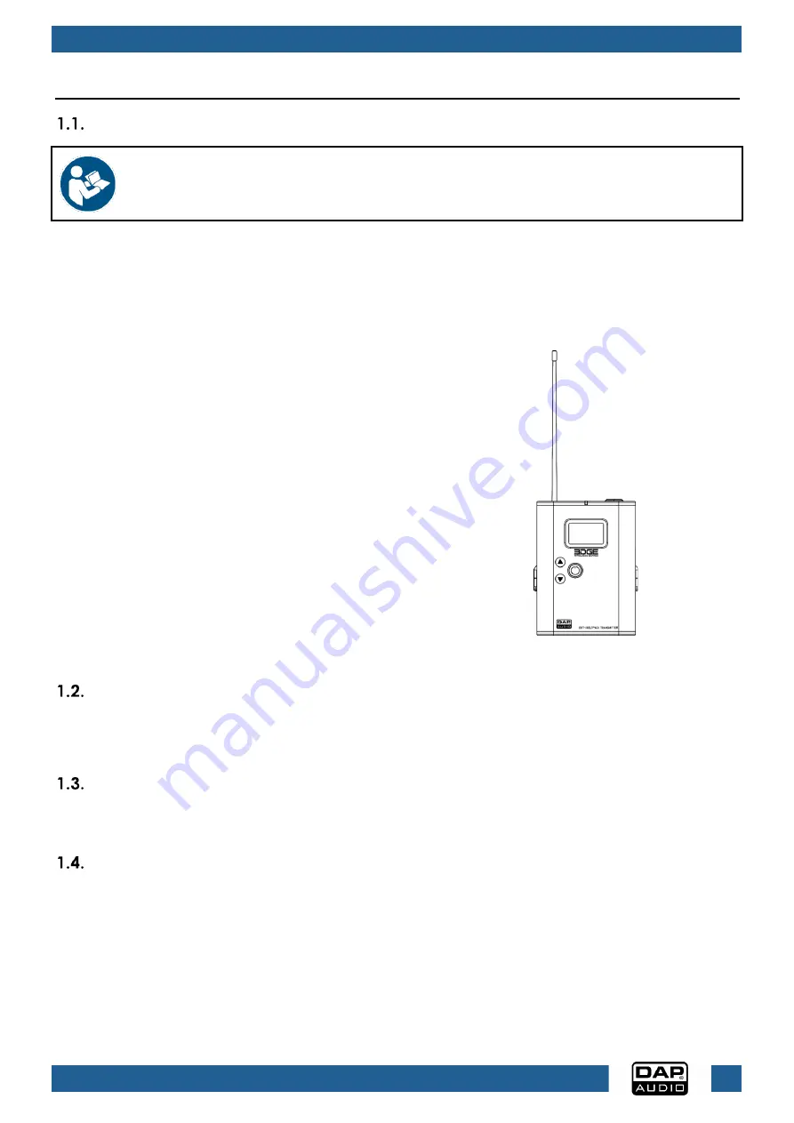 DAPAudio EDGE EBT-1 User Manual Download Page 4