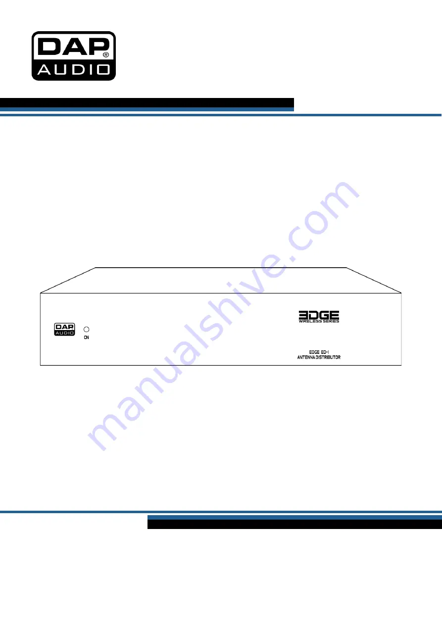 DAPAudio EDGE ED-1 User Manual Download Page 1