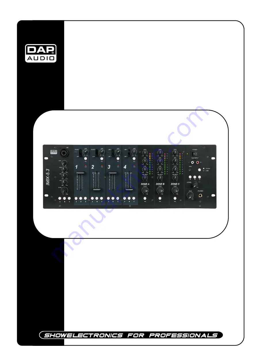 DAPAudio IMIX-5.3 Owner'S Manual Download Page 1