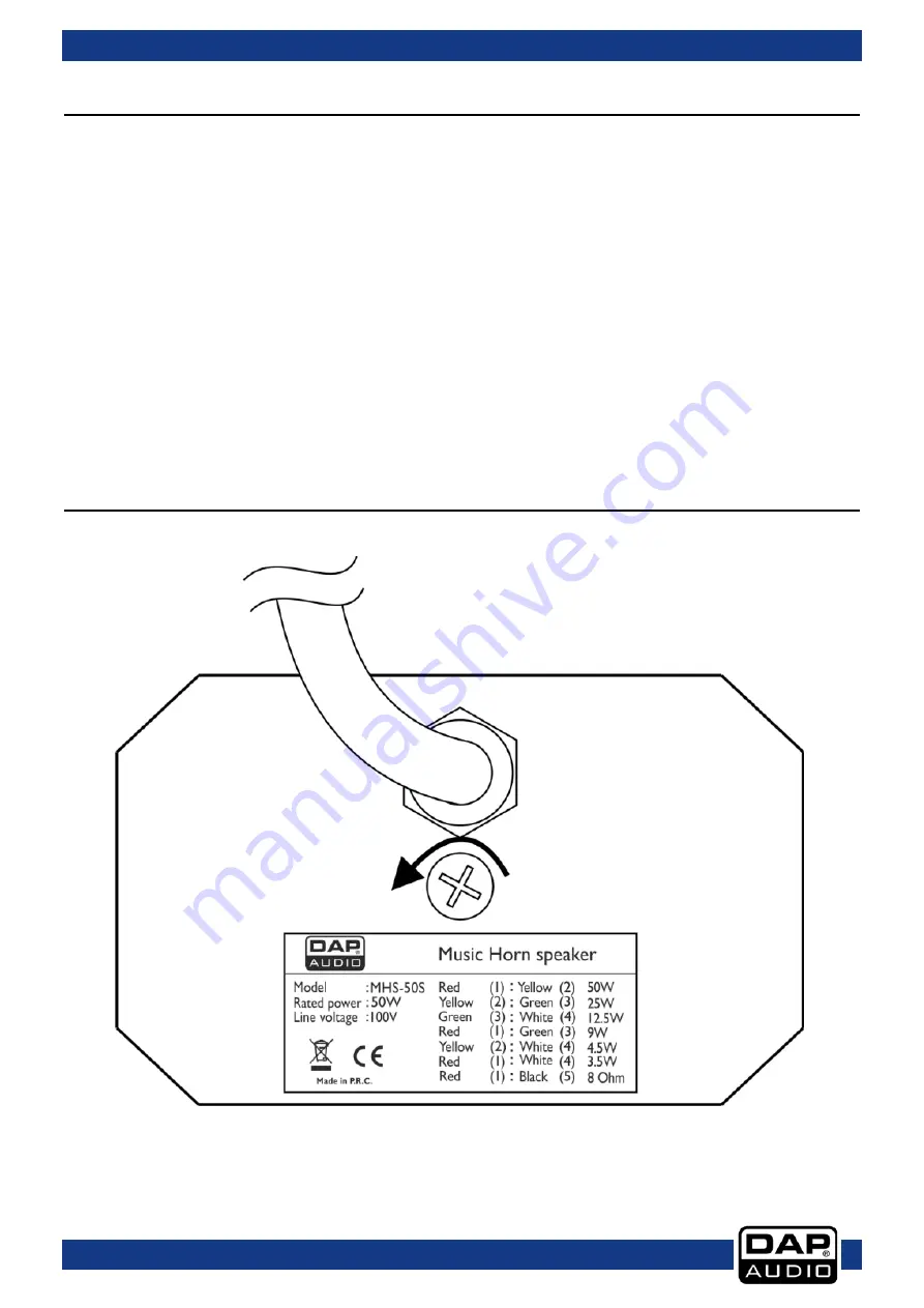 DAPAudio MHS-50S Скачать руководство пользователя страница 6