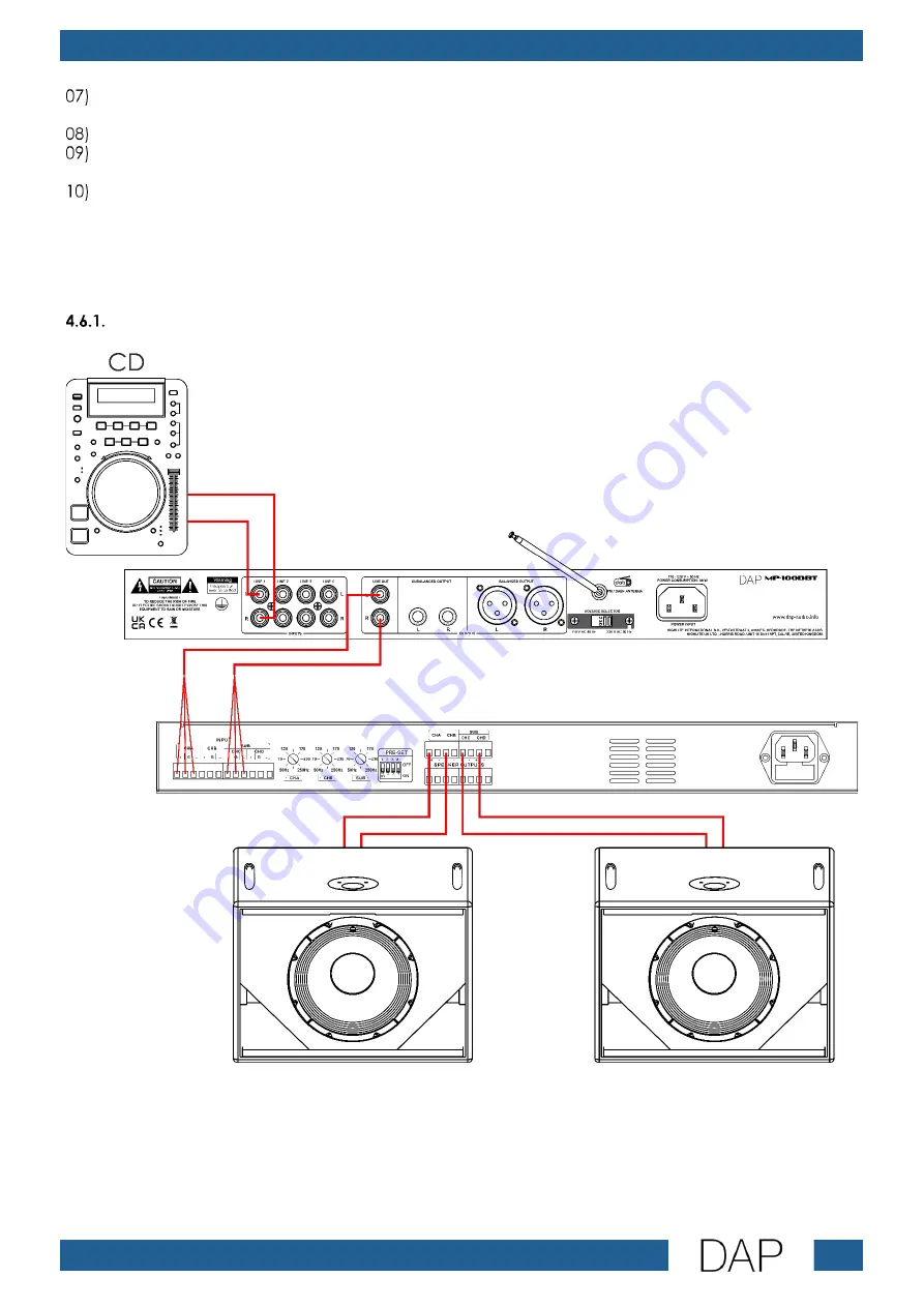 DAPAudio MP-100DBT User Manual Download Page 13