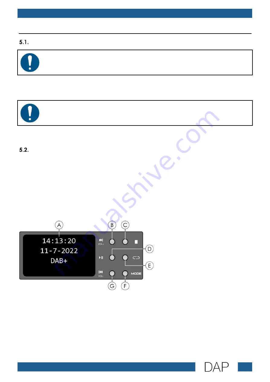 DAPAudio MP-100DBT User Manual Download Page 15