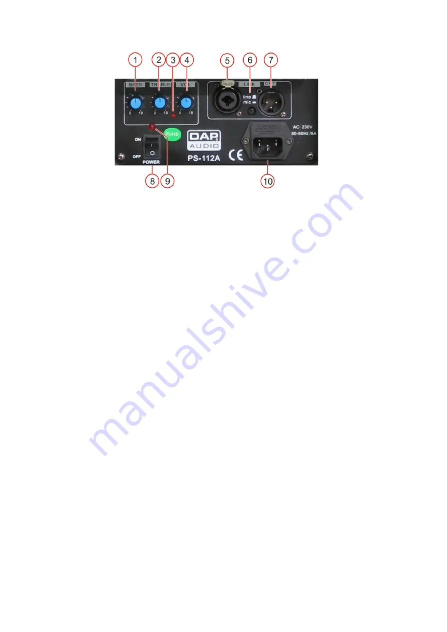 DAPAudio MPXA-180 Product Manual Download Page 8