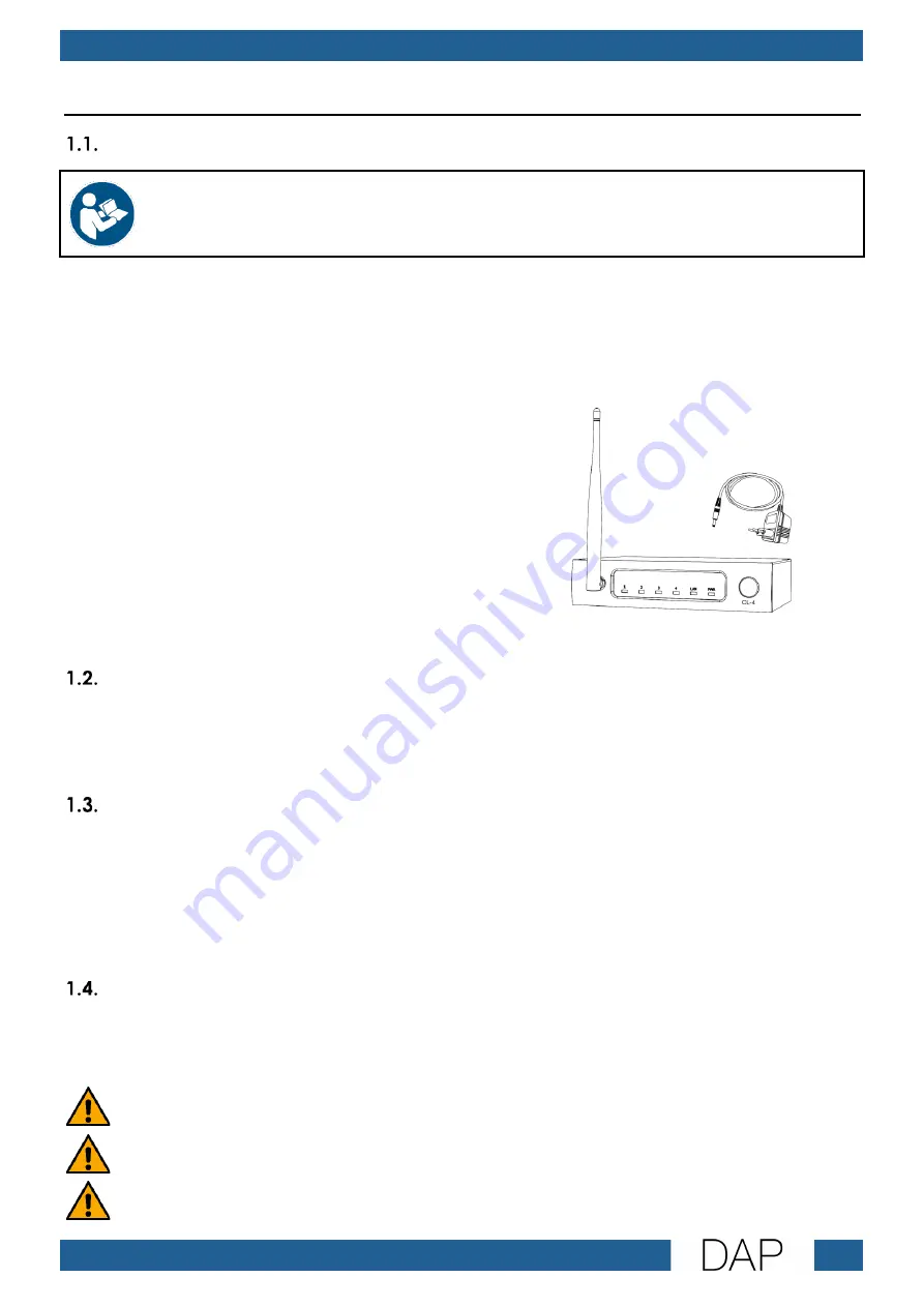 DAPAudio Odin CL-4 Connect User Manual Download Page 4