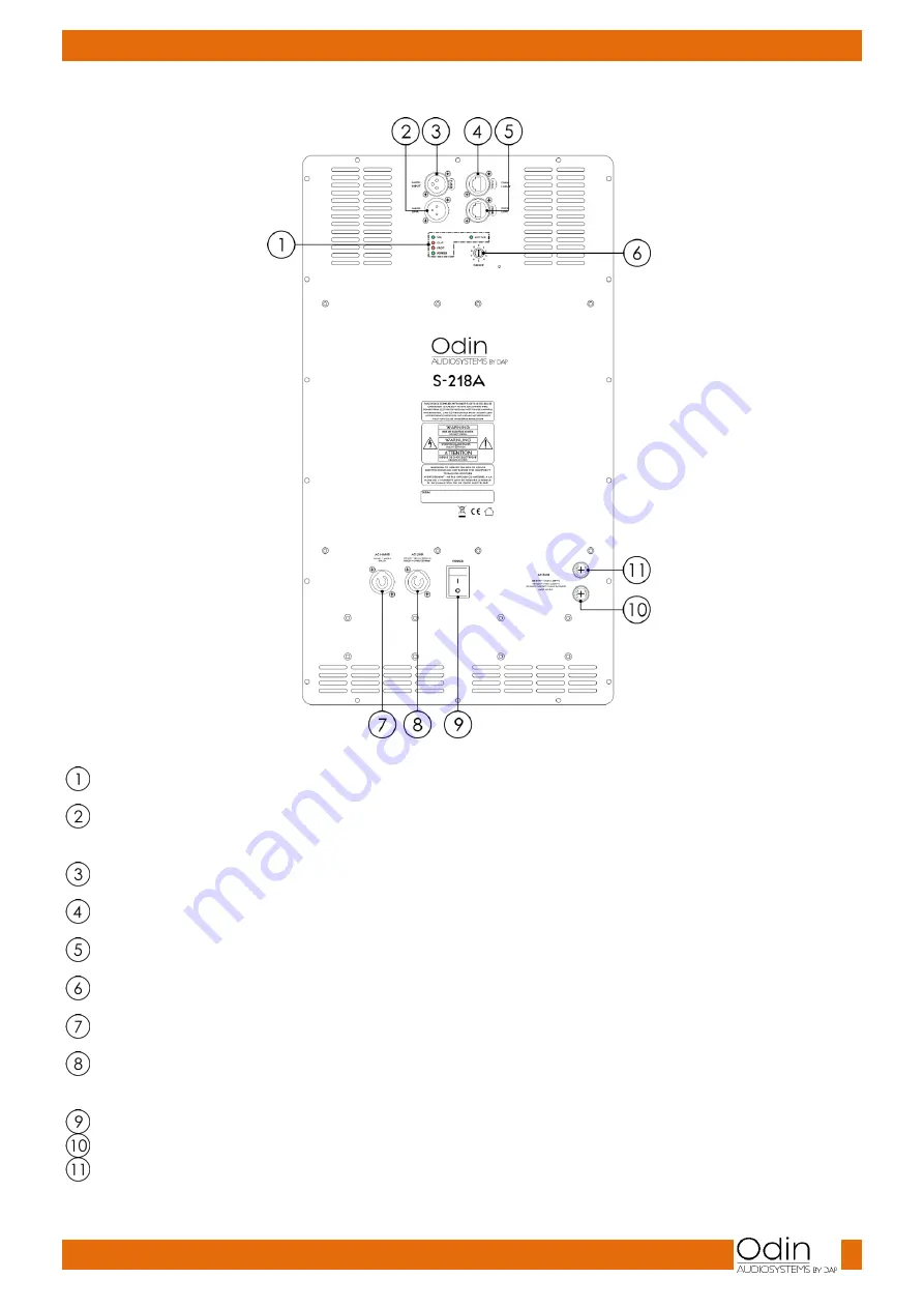 DAPAudio Odin S-218A Ultra Sub Скачать руководство пользователя страница 7