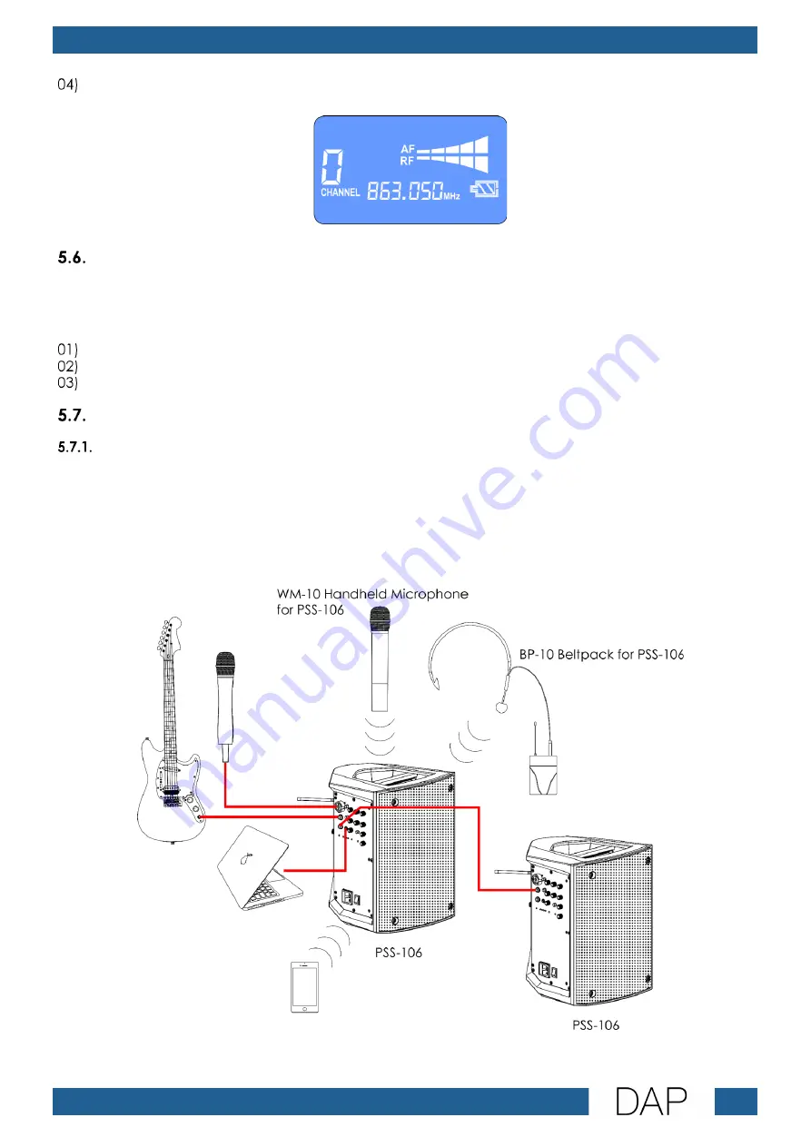 DAPAudio PSS-106 Скачать руководство пользователя страница 19