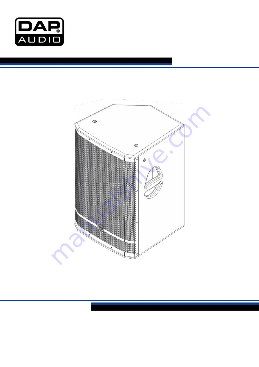 DAPAudio Pure-15 Manual Download Page 1