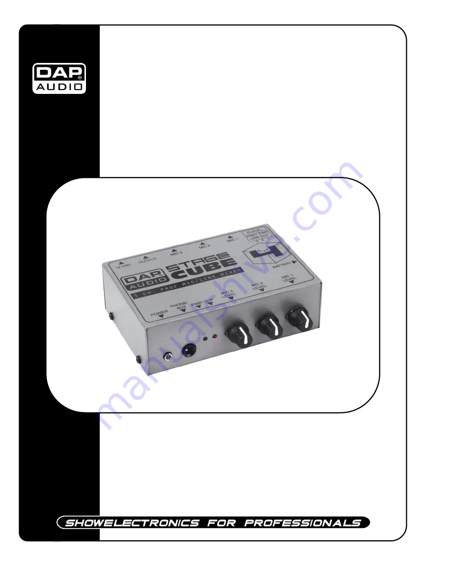 DAPAudio SC-4 User Manual Download Page 1