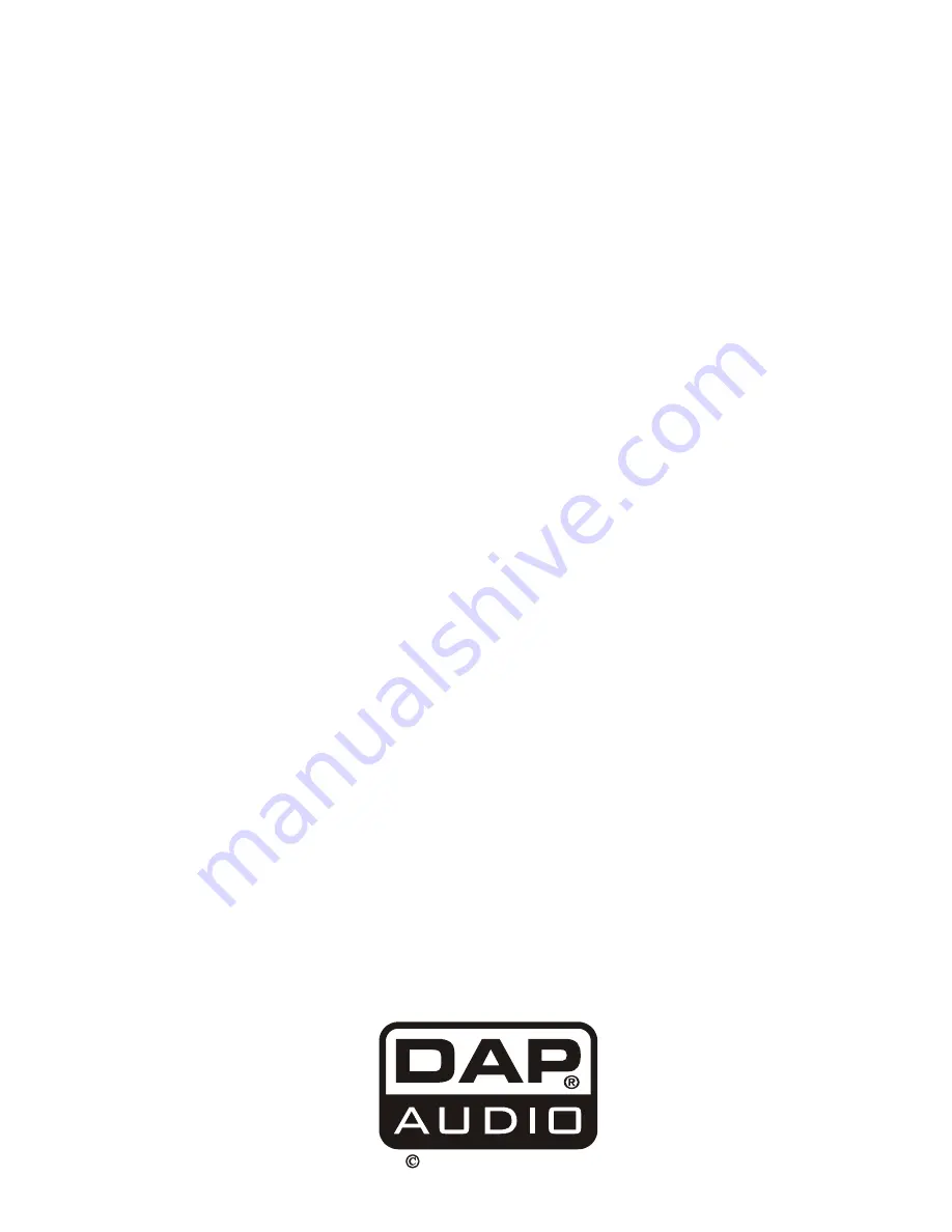 DAPAudio TAS-1100 Manual Download Page 18