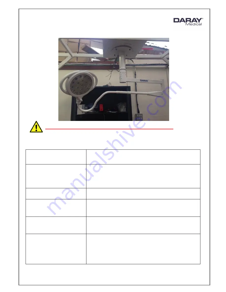 DARAY SL730 Series Operating & Installation Manual Download Page 16