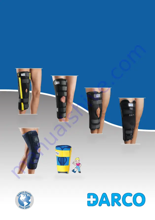 Darco MECRON Knee Splints Manual Download Page 1