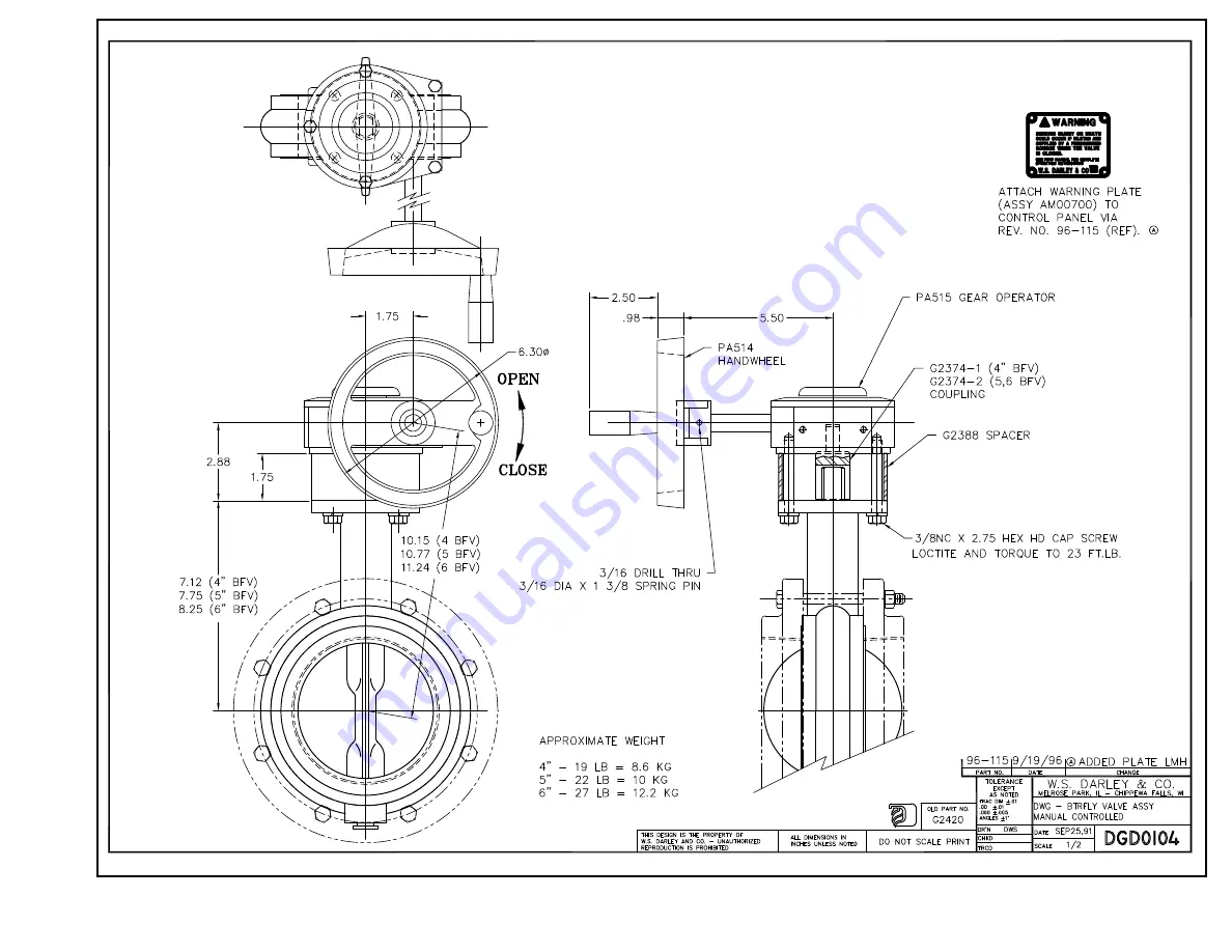 DARLEY ZSP Nstallation, Operation, Maintenance, Repair And Troubleshooting Instructions Download Page 142