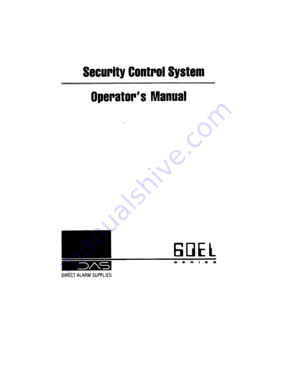 DAS 60EL Operating Instructions Manual Download Page 1