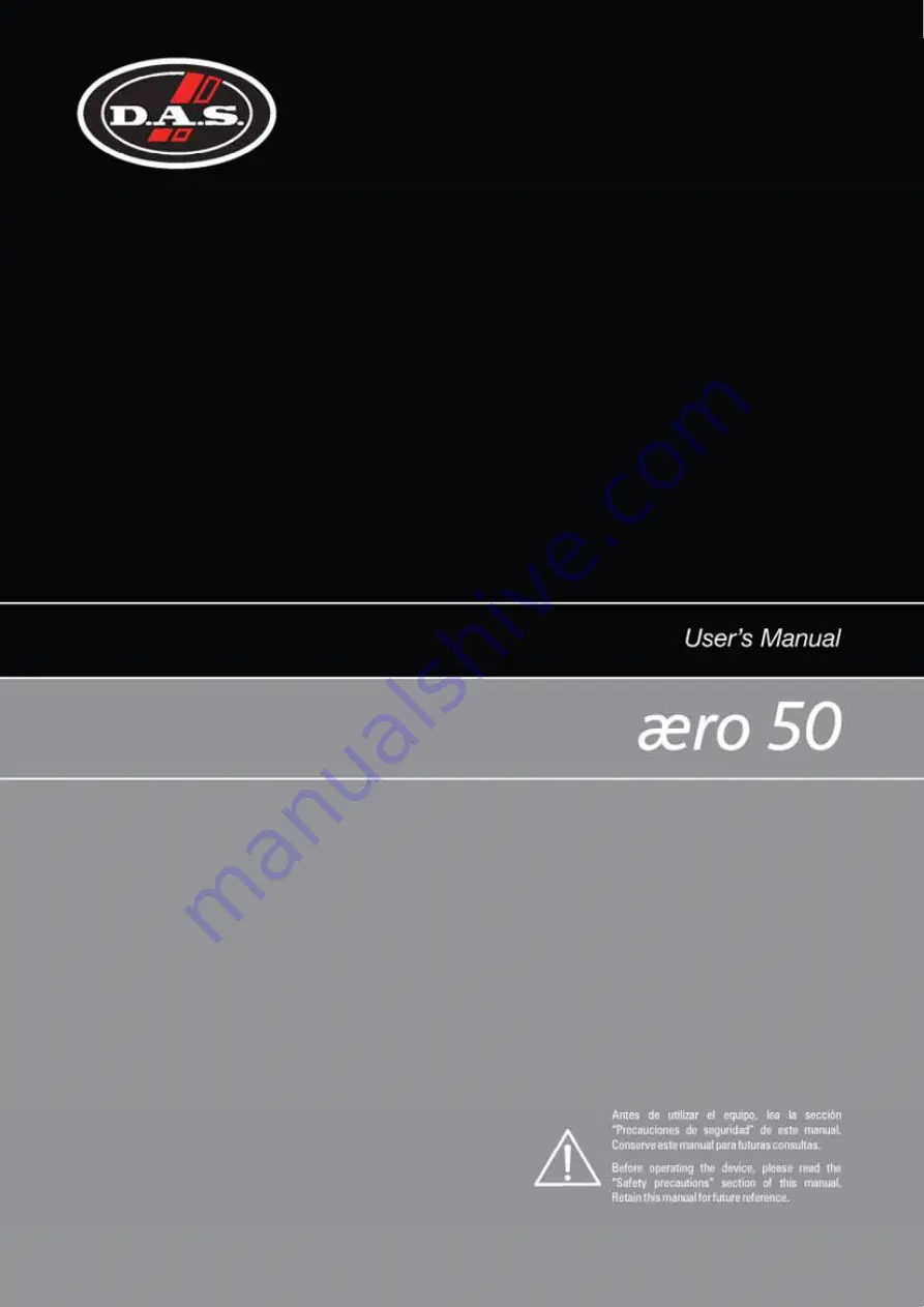 DAS Aero 50 User Manual Download Page 1