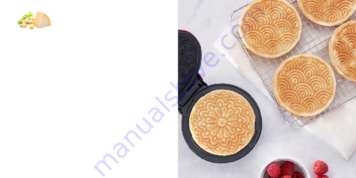 Dash Mini Pizzelle Maker Instruction Manual Download Page 14