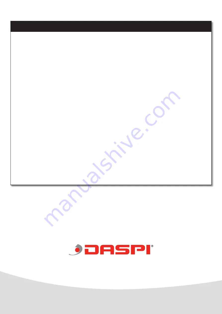 Daspi SIMPLY Instruction Manual Download Page 8