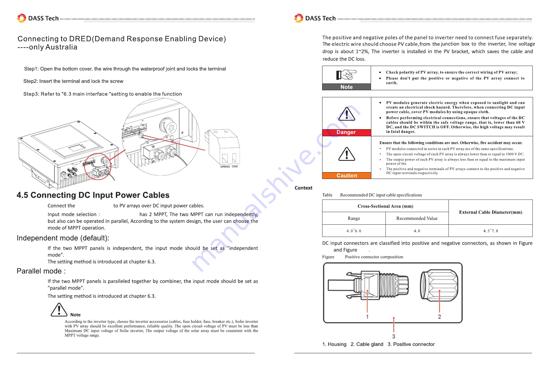 DASS Tech DSP 3320i-ODS Manual For Use And Installation Download Page 15