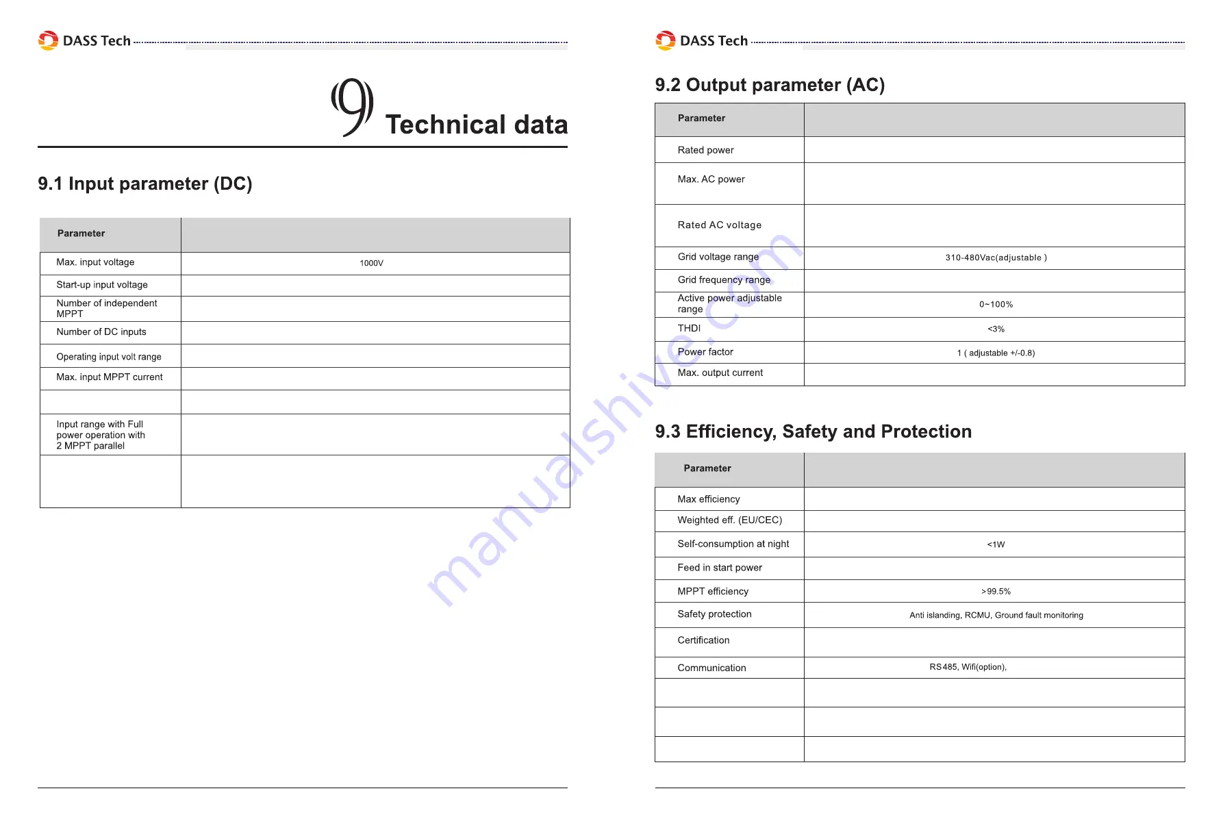 DASS Tech DSP-338i-ODS Manual For Use And Installation Download Page 29