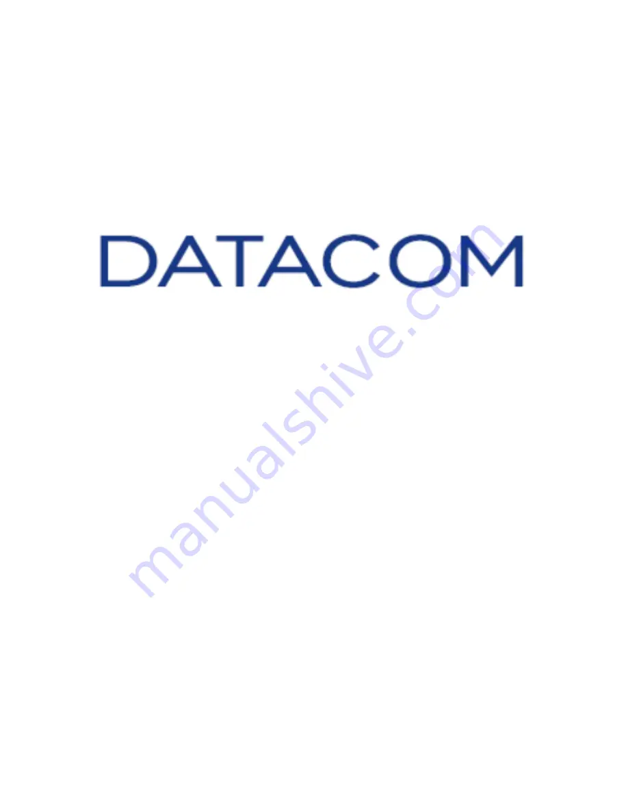 Datacom DM4001 Скачать руководство пользователя страница 1