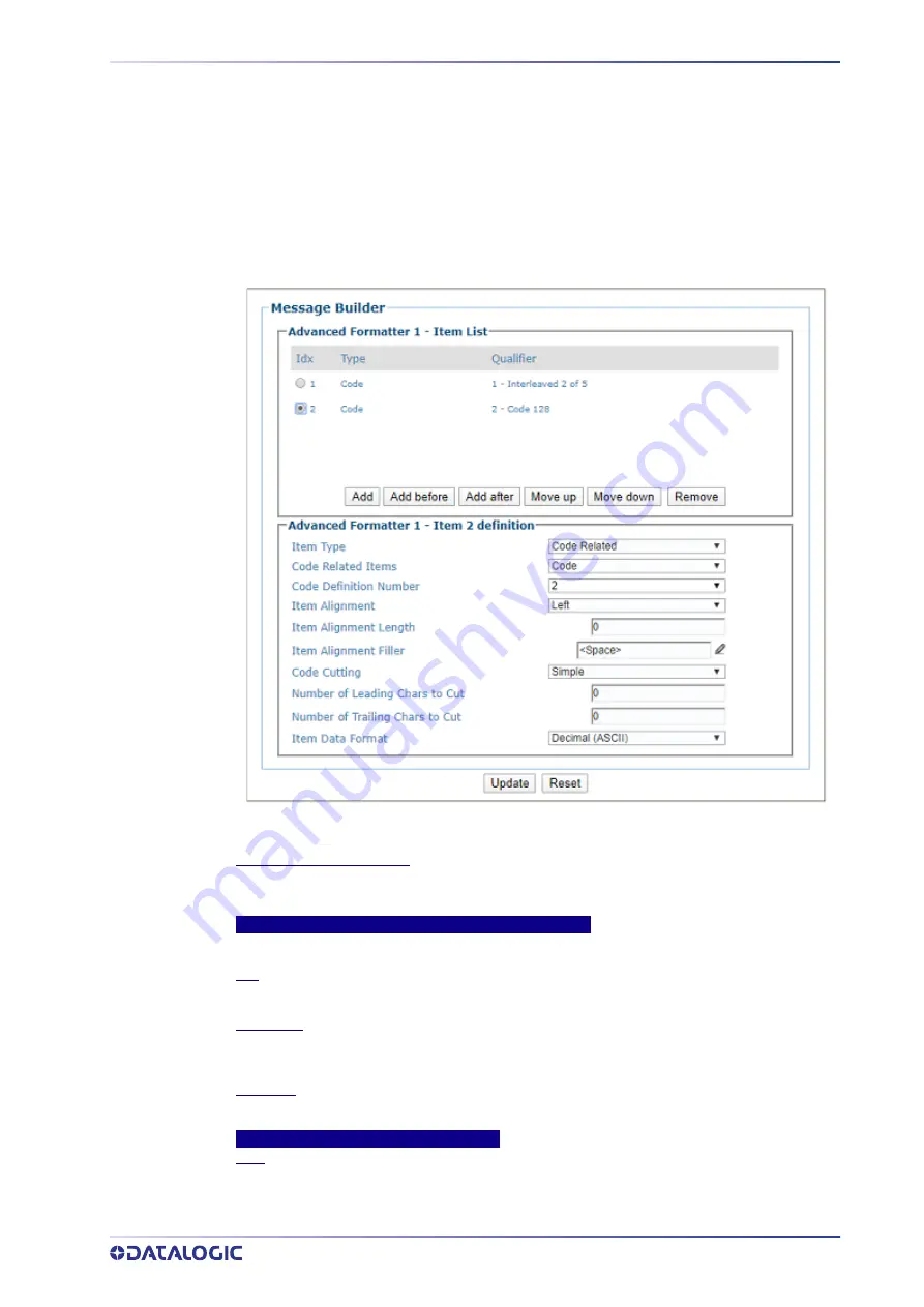 Datalogic AI7000 Product Reference Manual Download Page 183