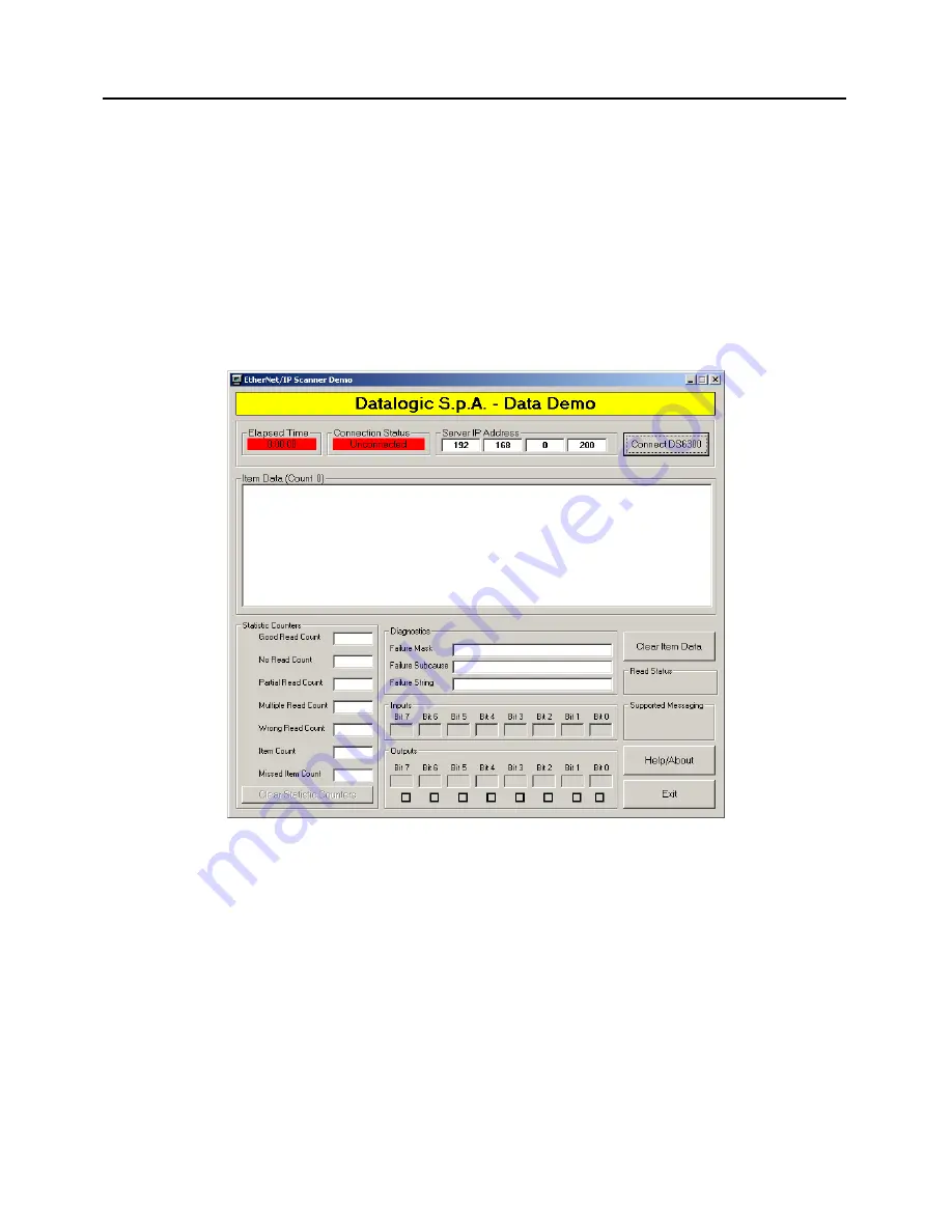 Datalogic EtherNet/IP DS6 00 Series Installation And User Manual Download Page 52