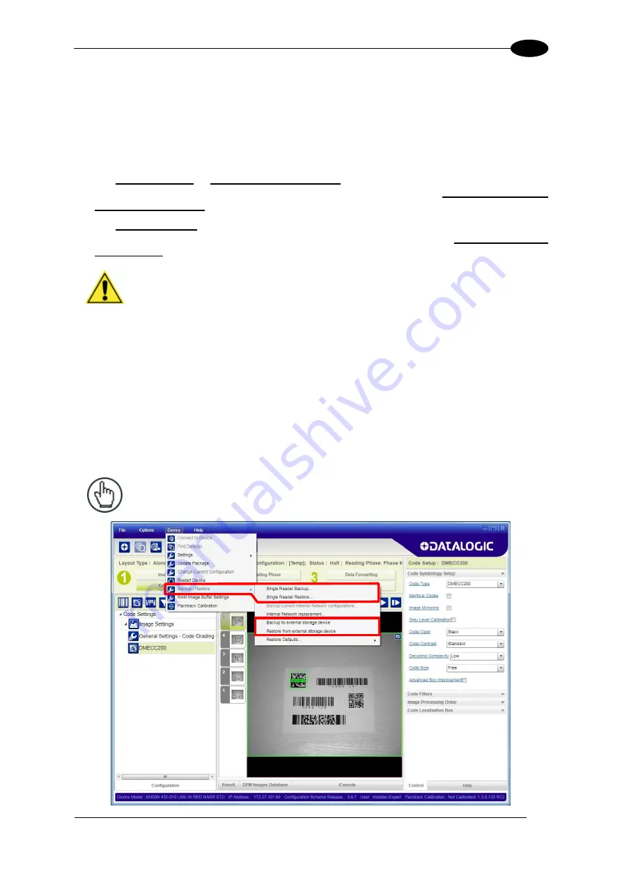 Datalogic Matrix 210N Reference Manual Download Page 139