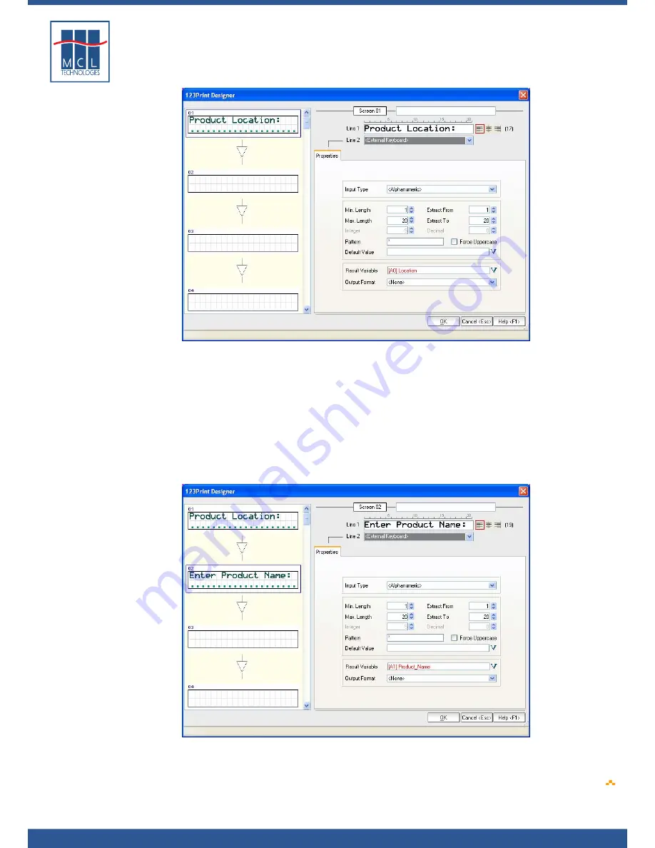 Datamax 123 Print v1.1x Скачать руководство пользователя страница 61