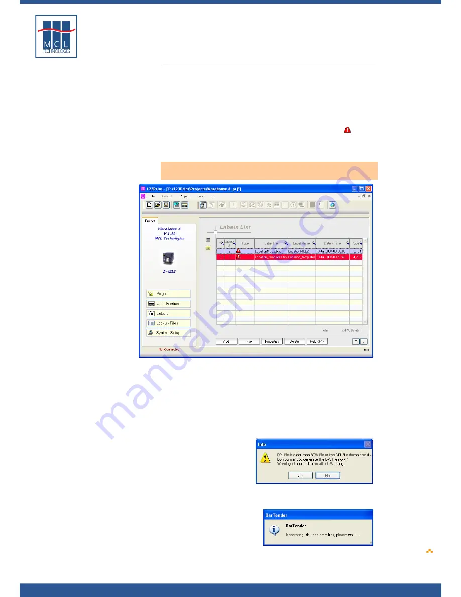 Datamax 123 Print v1.1x User Manual Download Page 126