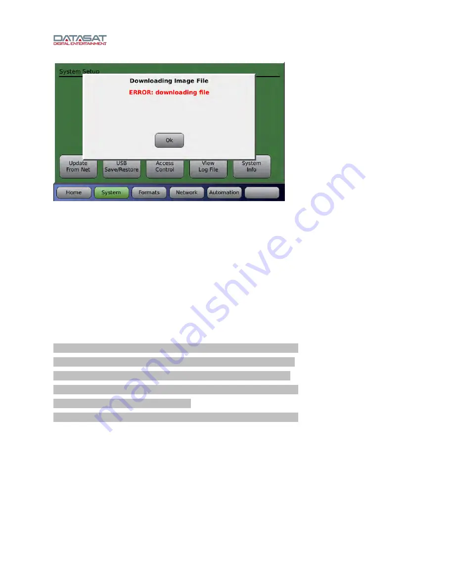 Datasat RS20i Installation And Operating Manual Download Page 122